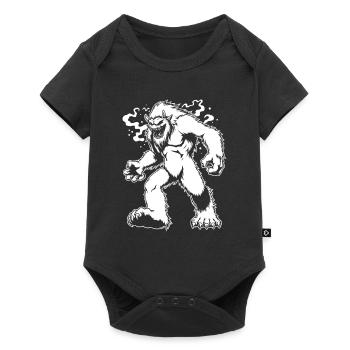 Creepy Yeti: Mysterious Comic Monster Design - Baby Premium short-sleeve bodysuit - black - Front