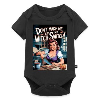 Ne me faites pas basculer mon interrupteur de sorcière, Halloween - Body à manches courtes Premium Bébé - noir - Devant