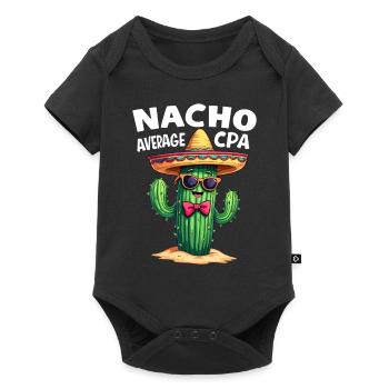 Nacho Average CPA, Cactus Humor - Baby Premium short-sleeve bodysuit - black - Front
