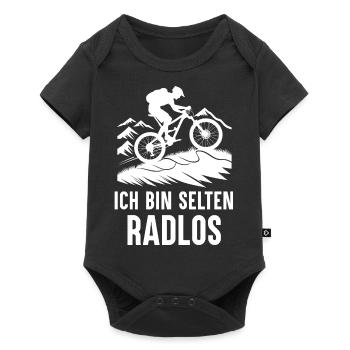 Rare Wheelless Bicycle Mountain Bike Road Bike Wheel - Baby Premium short-sleeve bodysuit - black - Front