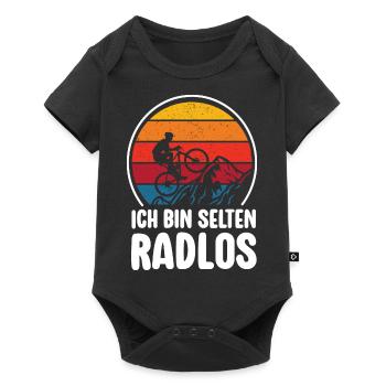 Rare Wheelless Bicycle Mountain Bike Road Bike - Baby Premium short-sleeve bodysuit - black - Front