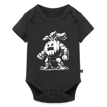 Conception de citrouille monstre, parfaite pour Halloween - Body à manches courtes Premium Bébé - noir - Devant
