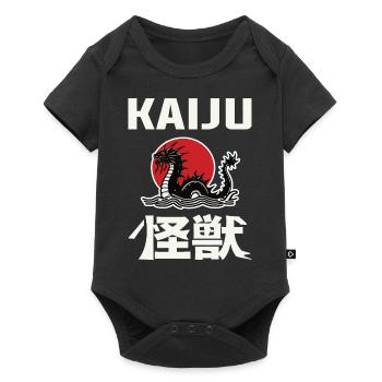 Kaiju Design with Kanji and Sea Monster – For Mons - Baby Premium short-sleeve bodysuit - black - Front