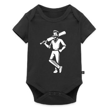 Cool Cricket Player Design for Sports Fans - Baby Premium short-sleeve bodysuit - black - Front