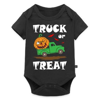 Truck or Treat Halloween - Baby Premium short-sleeve bodysuit - black - Front