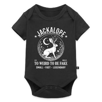 Jackalope Design - Le Lapin Mystique - Body à manches courtes Premium Bébé - noir - Devant