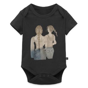 AMIES DOS - Body à manches courtes Premium Bébé - noir - Devant