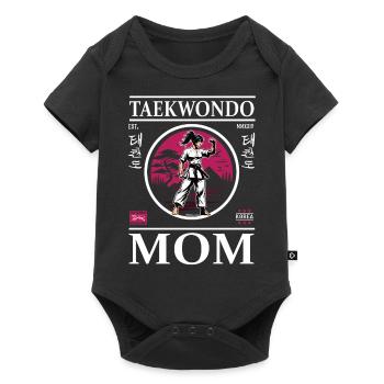 Taekwondo Mom - Arts Martiaux Mom Design - Body à manches courtes Premium Bébé - noir - Devant