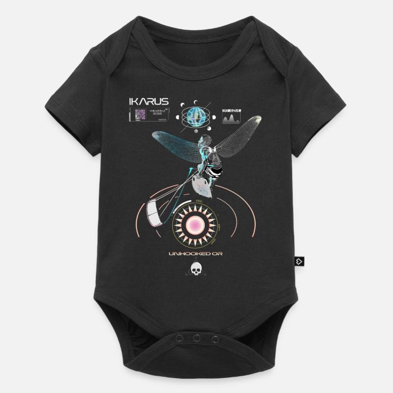 Kitesurfeurs - Body à manches courtes Premium Bébé - noir