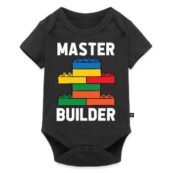 Brick Builder Brick Building Master Builder - Baby Premium short-sleeve bodysuit - black - Front
