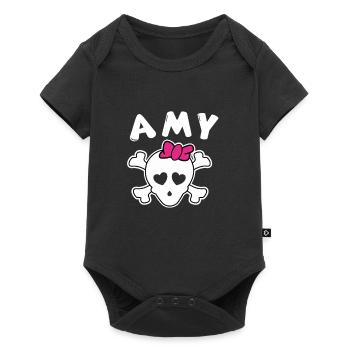 Pirate Amy Design for Girls and Women - Baby Premium short-sleeve bodysuit - black - Front