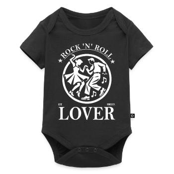 Rock'n'Roll Lover Design – Music and Dance - Baby Premium short-sleeve bodysuit - black - Front