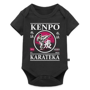 Kenpo Karateka – Master of Flowing Techniques - Baby Premium short-sleeve bodysuit - black - Front