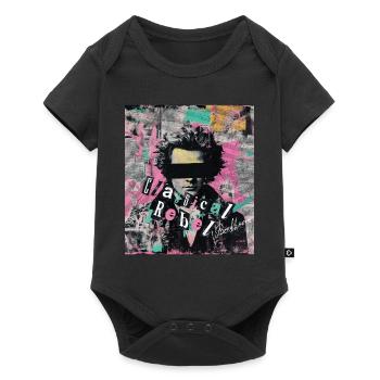 Beethoven Classical Rebel Punk Art Collage - Baby Premium short-sleeve bodysuit - black - Front