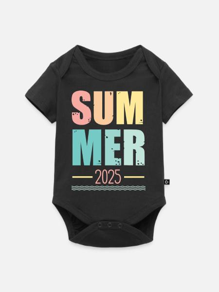 Summer 2025 - Baby Premium Kurzarmbody - Schwarz