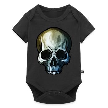 Skull - Baby Premium short-sleeve bodysuit - black - Front