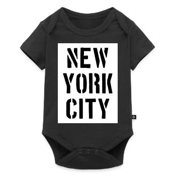 New York City - NYC - NY - Manhattan - Brooklyn - Body à manches courtes Premium Bébé - noir - Devant