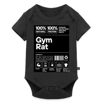 Gym Rat - Vêtements de fitness haut de gamme - Body à manches courtes Premium Bébé - noir - Devant