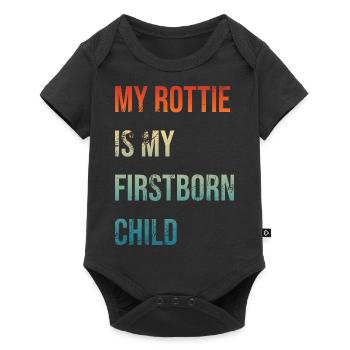 Rottie Premier-né - Body à manches courtes Premium Bébé - noir - Devant