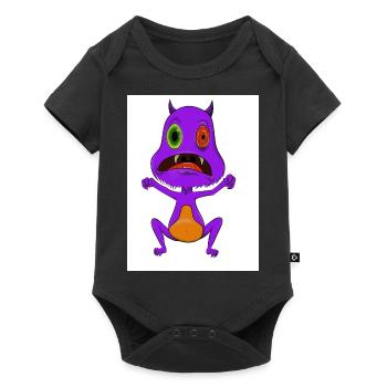 Monster - Baby Premium short-sleeve bodysuit - black - Front