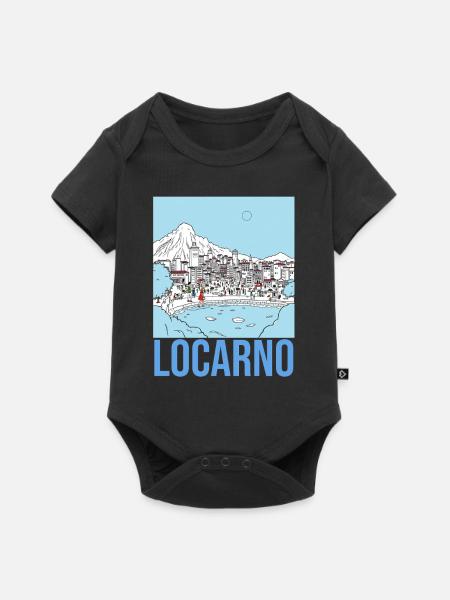 Locarno - Baby Premium Kurzarmbody - Schwarz