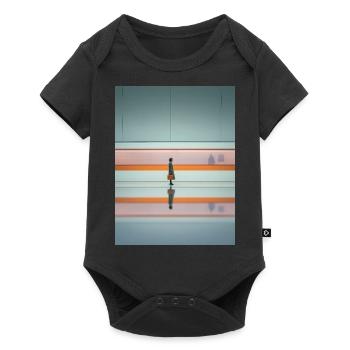 Elegant Woman Passing Subway - Baby Premium short-sleeve bodysuit - black - Front