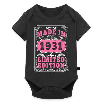 Vintage Born in 1931 made in 1931 94 years old. Art_20 - Baby Premium short-sleeve bodysuit - black - Front