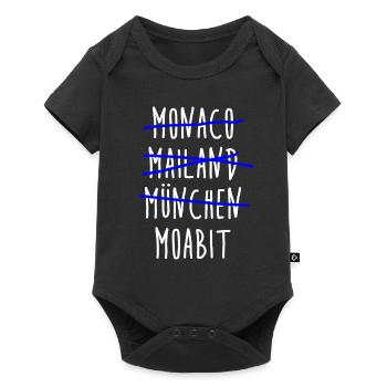 Moabit - Berlin - Germany - District - Baby Premium short-sleeve bodysuit - black - Front
