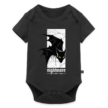 Nightmare Bat – Gothic Horror Vampire Creature Art - Baby Premium short-sleeve bodysuit - black - Front