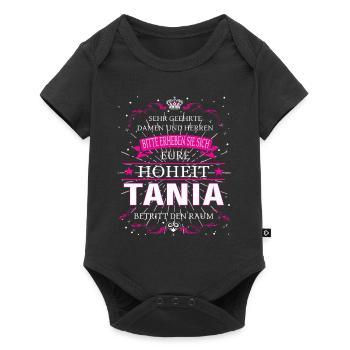 Votre Altesse Tania entre dans la pièce - Body à manches courtes Premium Bébé - noir - Devant