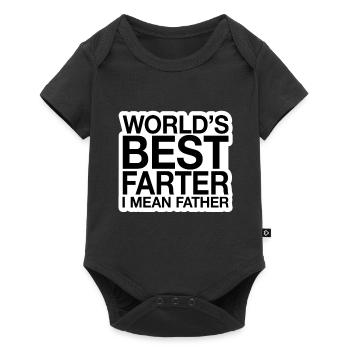 Worlds Best Farter I Mean Père cadeau - Body à manches courtes Premium Bébé - noir - Devant