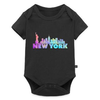 new York - Baby Premium short-sleeve bodysuit - black - Front