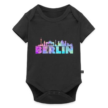 Berlin Berliner Berlinerin Capital Gift - Baby Premium short-sleeve bodysuit - black - Front