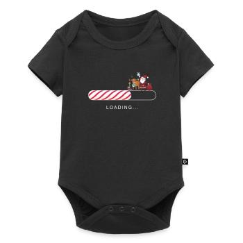 Weihnachten Computer Nerd Geek Gamer Geschenk - Baby Premium Kurzarmbody - Schwarz - Vorne