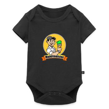 maître peintre - Body à manches courtes Premium Bébé - noir - Devant