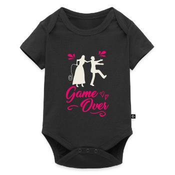 Wedding, couple, love, gift - Baby Premium short-sleeve bodysuit - black - Front