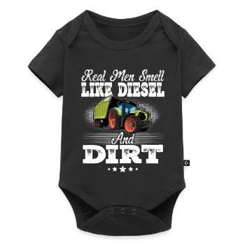 Tractor funny saying - Baby Premium short-sleeve bodysuit - black - Front