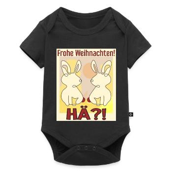 Osterhasen Weihnachtsfeier - Baby Premium Kurzarmbody - Schwarz - Vorne