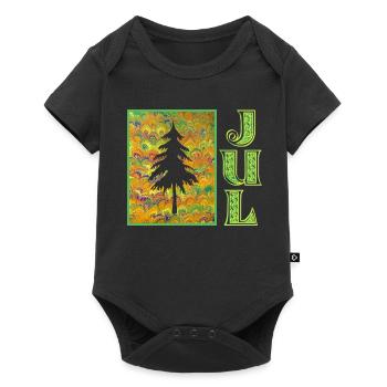 jul e 258 - Baby Premium Kurzarmbody - Schwarz - Vorne