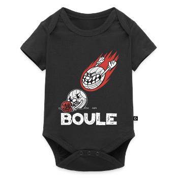 Flying boules ball for boules players Bouler - Baby Premium short-sleeve bodysuit - black - Front