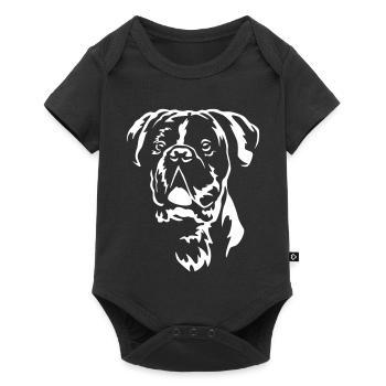 Boxer Head "Black Edition" - Baby Premium short-sleeve bodysuit - black - Front