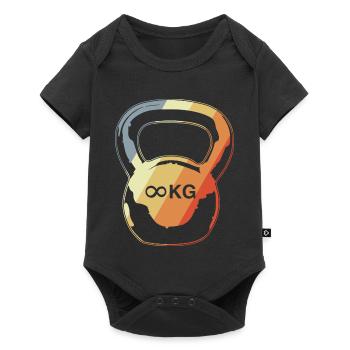 Ball dumbbell - Baby Premium short-sleeve bodysuit - black - Front