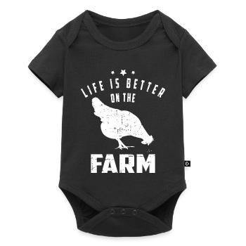 Farm Life - Baby Premium short-sleeve bodysuit - black - Front