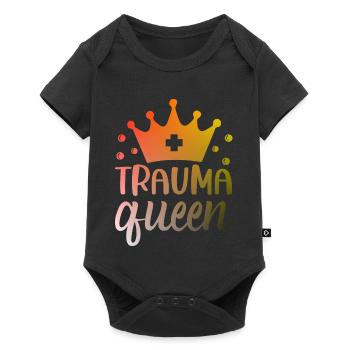 Trauma Queen Nurse - Baby Premium short-sleeve bodysuit - black - Front