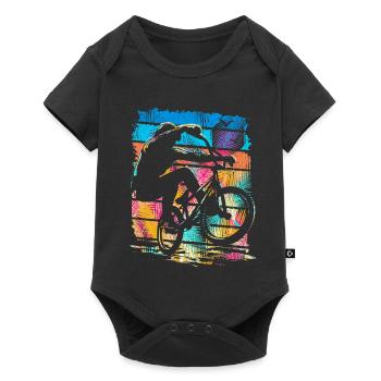 Vintage Bmx Bike - Retro Bmx Bike Colorful - Baby Premium short-sleeve bodysuit - black - Front