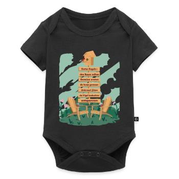 My garden rules - Baby Premium short-sleeve bodysuit - black - Front