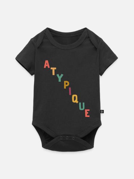 Atypisch - Baby Premium Kurzarmbody - Schwarz
