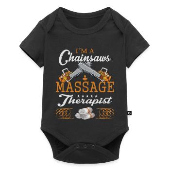 Chainsaw Massage - Baby Premium short-sleeve bodysuit - black - Front