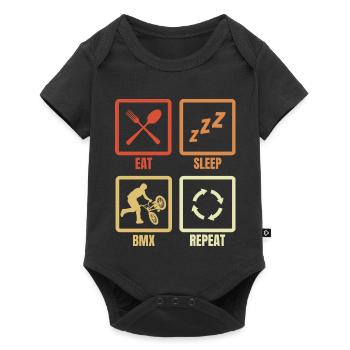 BMX Routine - Baby Premium short-sleeve bodysuit - black - Front