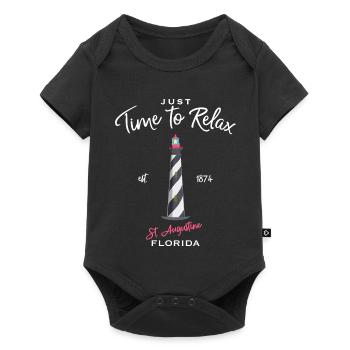 Floride, St. Augustine Lighthouse, États-Unis - Body à manches courtes Premium Bébé - noir - Devant